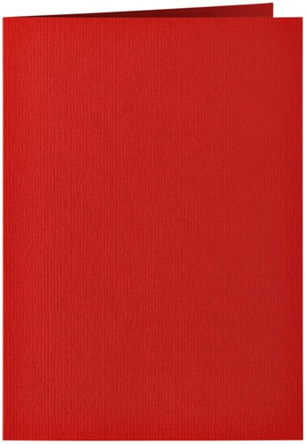 Correspondentiekaart Papicolor dubbel 105x148mm rood pak à 6 stuks