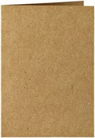 Correspondentiekaart Papicolor dubbel 105x148mm bruin pak à 6 stuks