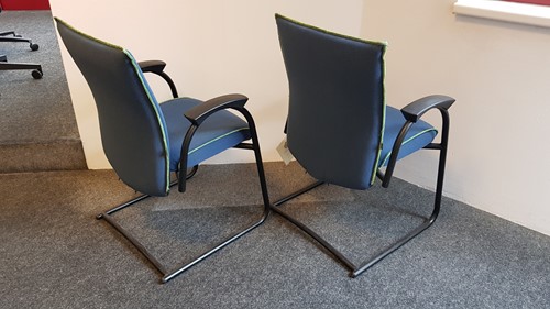 Bezoekersstoelen Interstuhl Ataros set van 2 stuks (opnieuw gestoffeerd)-3