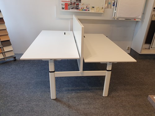 Duo-opstelling van twee tafels 180x80cm