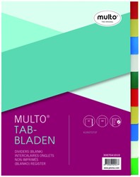 Tabbladen Multo A4 23-gaats 10-delig PP assorti