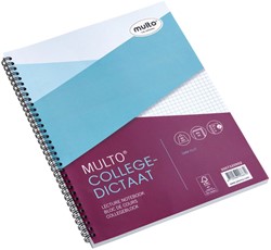 Collegedictaat Multo A4 ruit 5x5mm 23-gaats 160 pagina's 80gr wit