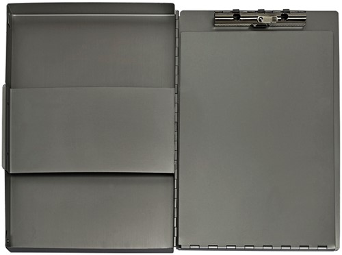 Klembordkoffer MAUL Assist A4 staand zijopening aluminium-11