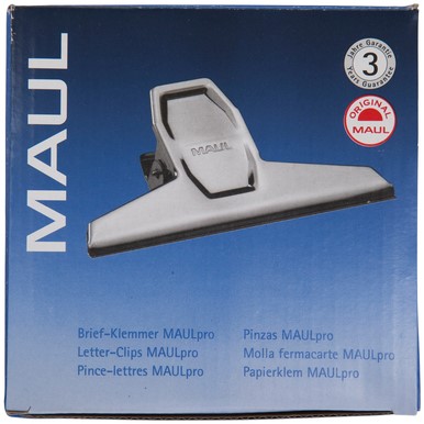 Papierklem MAUL Pro 125mm capaciteit 30mm zilver-7