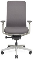 Bureaustoel Design Premium Color - zonder hoofdsteun - frame licht-grijs / stof grijs-blauw-2