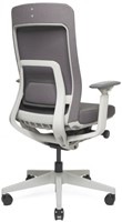 Bureaustoel Design Premium Color - zonder hoofdsteun - frame licht-grijs / stof grijs-blauw-3