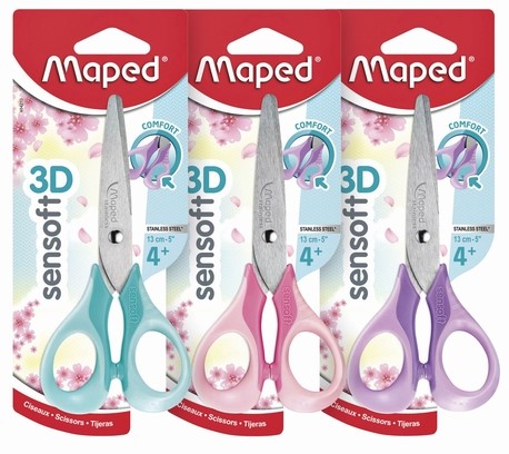 Schaar Maped Sensoft 13cm pastel assorti-4