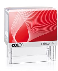 Tekststempel Colop Printer 40 personaliseerbaar rood
