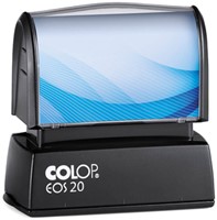 Tekststempel Colop EOS 20 personaliseerbaar met stempelplaat zwart