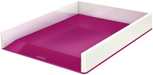 Brievenbak Leitz WOW wit/roze