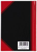 Notitieboek Bantex  zwart/rood A6 lijn 70gr 96vel-2