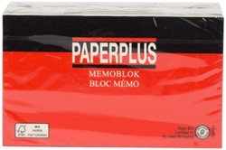 Memoblok Paperplus 75x125mm geel