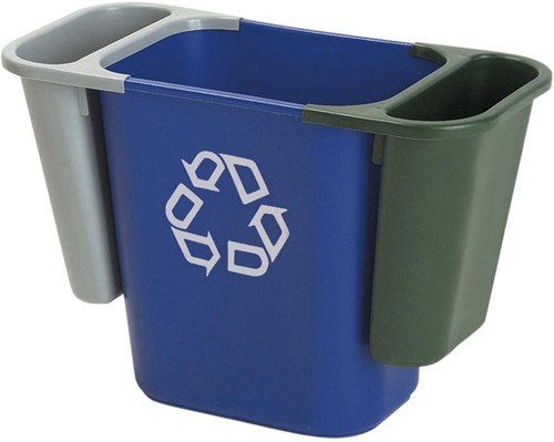 Papierbak Rubbermaid recycling medium 26L blauw-2