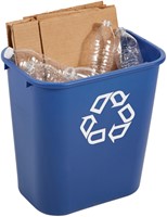 Papierbak Rubbermaid recycling medium 26L blauw-3