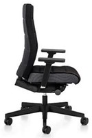 Bureaustoel Interstuhl Champ-Light zitting en rug in zwarte Era stof-3