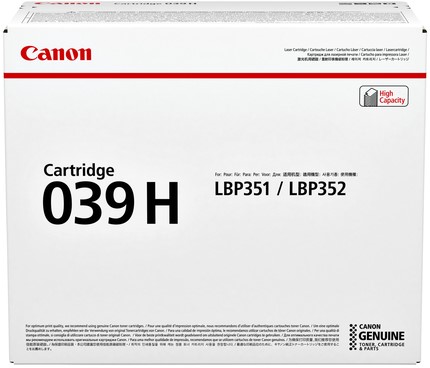 Tonercartridge Canon 039H zwart