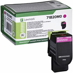 Tonercartridge Lexmark 71B20M0 rood