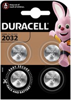 Batterij Duracell knoopcel 4xCR2032 lithium Ø20mm 3V-180mAh