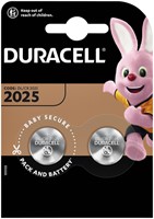 Batterij Duracell knoopcel 2xCR2025 lithium Ø20mm 3V-170mAh