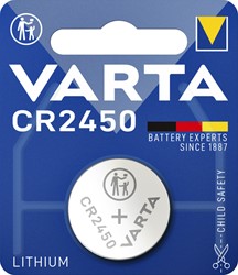 Batterij Varta knoopcel CR2450 lithium blister à 1stuk