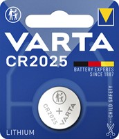 Batterij Varta knoopcel CR2025 lithium blister à 1stuk