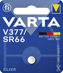 Batterij Varta knoopcel V377 horloge blister à 1stuk