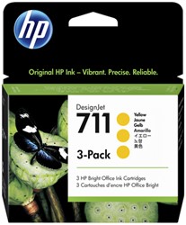 Inktcartridge HP CZ136A 711 geel