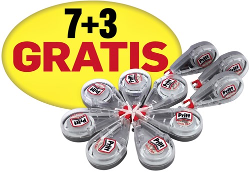 Correctieroller Pritt mini flex 4.2mmx7m valuepack à 7+3 gratis-3