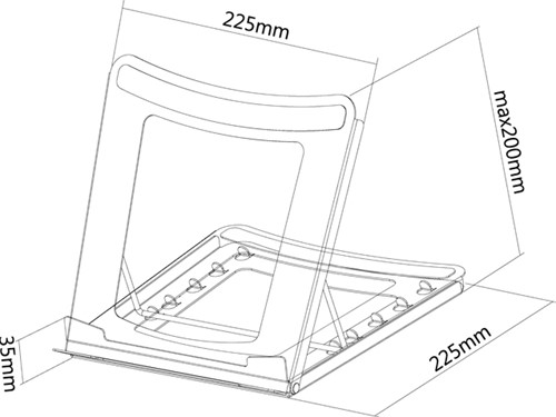 Laptopstandaard Neomounts NSLS075 zwart-2