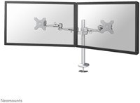 Monitorarm Neomounts D935DG 2x10-27" doorvoer zilvergrijs