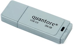 USB-stick 3.0 Quantore 256GB zilver