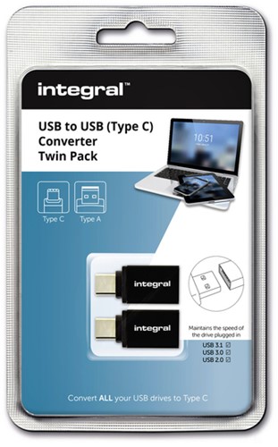 Adapter Integral 3.1 USB-A naar USB-C-2