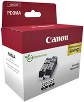 Inktcartridge Canon PGI-520 zwart 2x-3