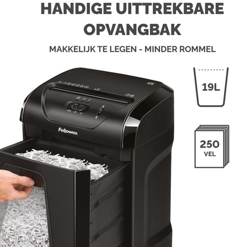 Papiervernietiger Fellowes Powershred 12C snippers 4x40mm-3