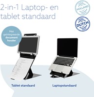 Ergonomische laptopstandaard R-Go Tools Riser Duo zwart-2