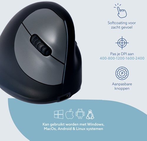 Muis R-Go Ergonomisch HE Break Wireless Rechts M-2