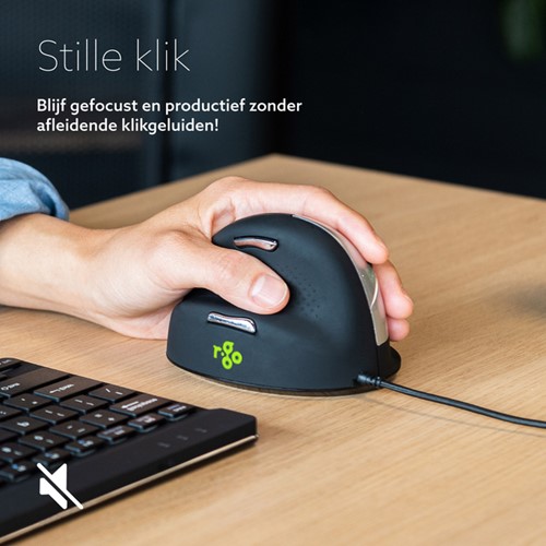 Muis R-Go Ergonomisch HE Break Draad Links M-1