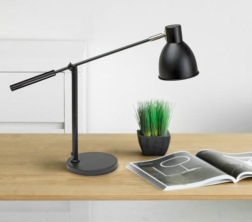 Bureaulamp MAUL Finja excl. LED lamp voet zwart-2