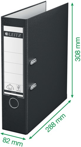 Ordner Leitz 1010 180° 80mm PP A4 lichtgroen-3