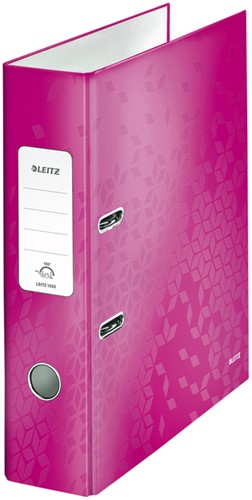 Ordner Leitz WoW 180° gelamineerd 80mm A4 roze-3