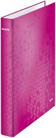 Ringband Leitz WOW A4 maxi 2-rings D-mechaniek 25mm roze-3