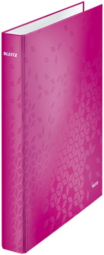 Ringband Leitz WOW A4 maxi 2-rings D-mechaniek 25mm roze-3