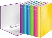 Ringband Leitz WOW A4 maxi 2-rings D-mechaniek 25mm roze-2