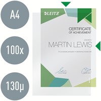 Insteekmap L-model Leitz Premium 0.13mm PP A4 transparant 100 stuks-3
