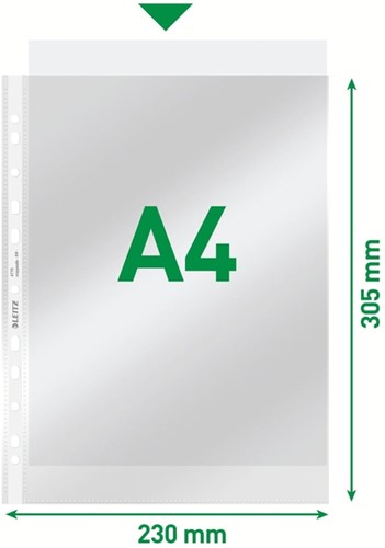 Showtas Leitz Premium standaard copy safe 0.08mm PP A4 transparant 100 stuks-2