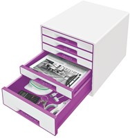 Ladenblok Leitz WoW 5 laden wit/paars-3