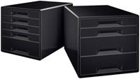 Ladenblok Leitz WOW CUBE A4 maxi 4 laden zwart-2