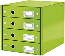 Ladenbox Leitz WOW Click & Store 4 laden groen