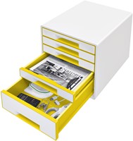 Ladenblok Leitz WOW CUBE 5 laden wit/geel-3