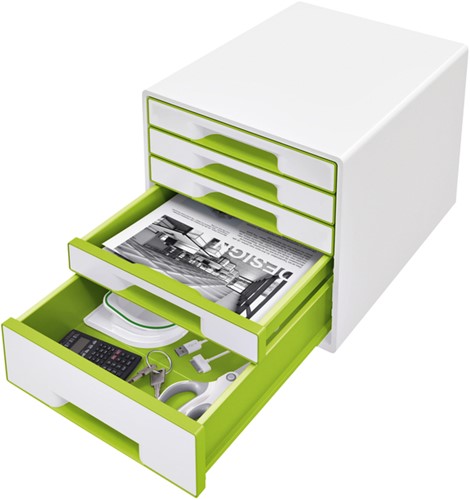 Ladenblok Leitz WOW CUBE 5 laden wit/groen-3